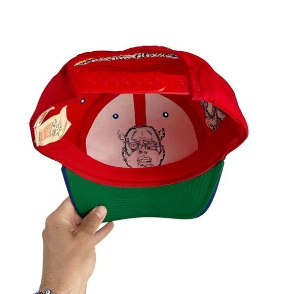 Vintage Captain America Marvel Comics 90s American Needle Hat Cap Blockhead - Picture 7 of 7